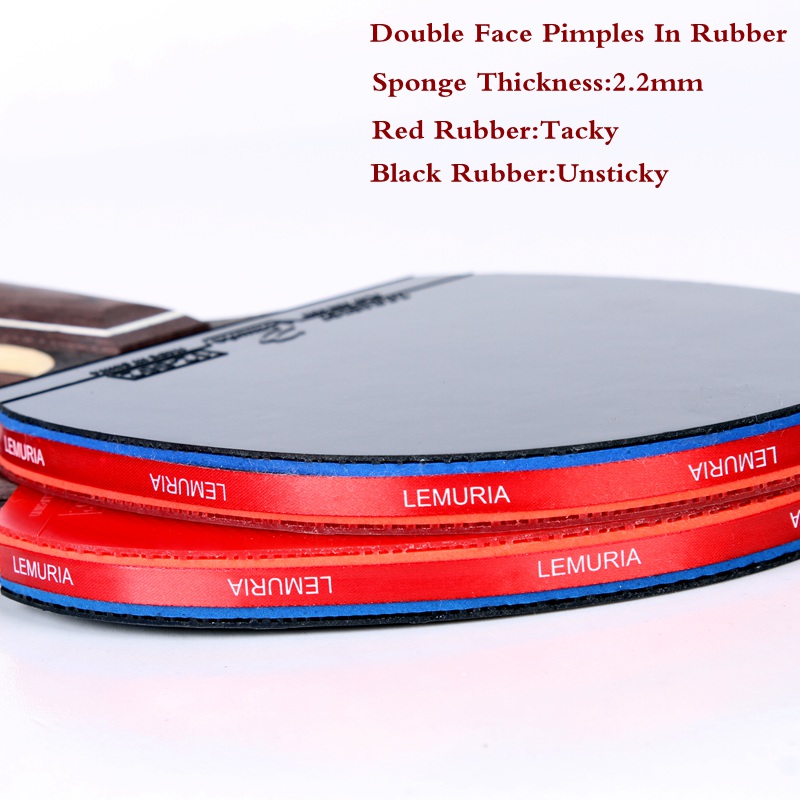 Lemuria EBENHOLZ-Table Tennis  - Table Tennis Forehand Rubber recension och pris