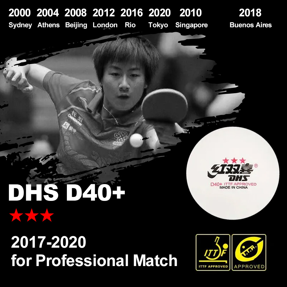 DHS D40+ DJ40+ Ping Pong Balls - Table Tennis Hong Kong recension och pris